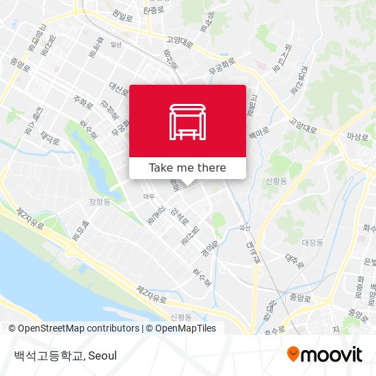 백석고등학교 map