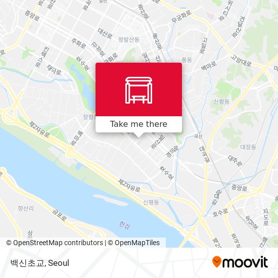 백신초교 map