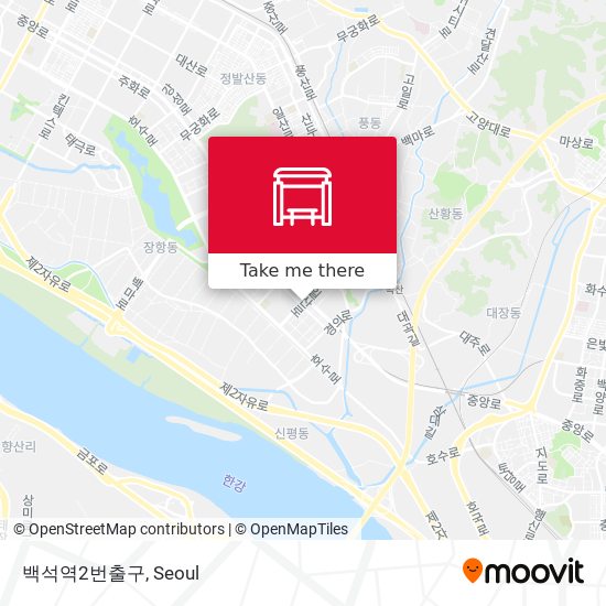 백석역2번출구 map