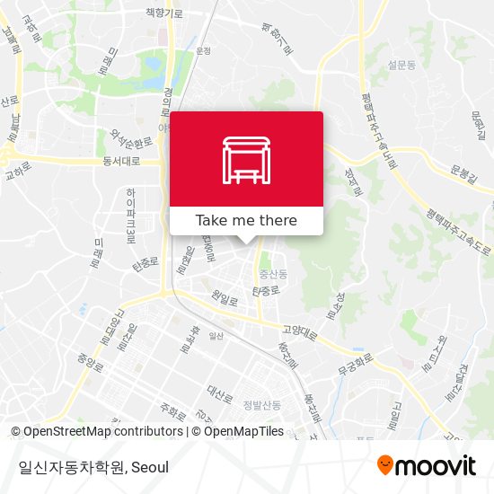 일신자동차학원 map