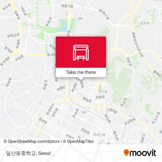 일산동중학교 map