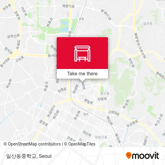 일산동중학교 map