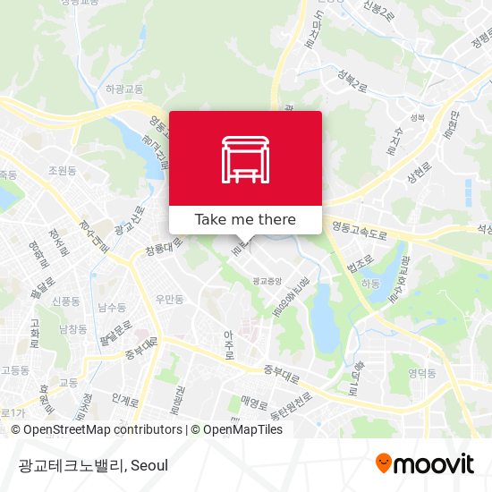 광교테크노밸리 map