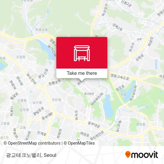 광교테크노밸리 map