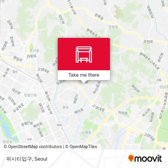 위시티입구 map