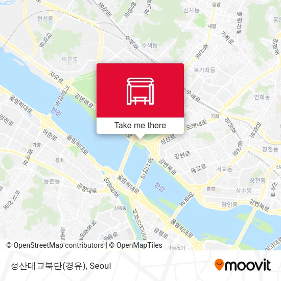 성산대교북단(경유) map