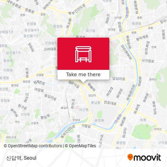 신답역 map