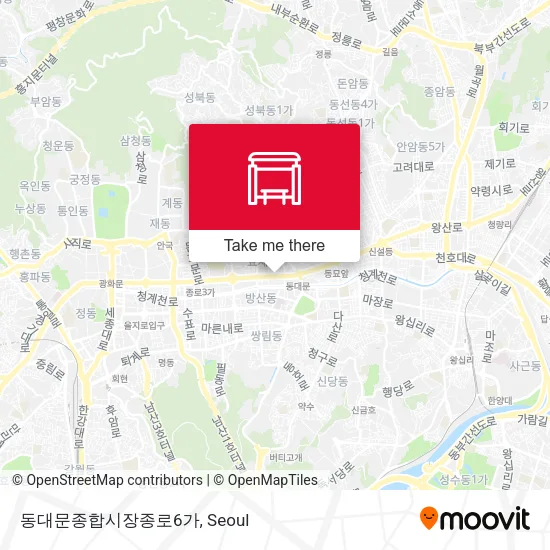 동대문종합시장종로6가 map
