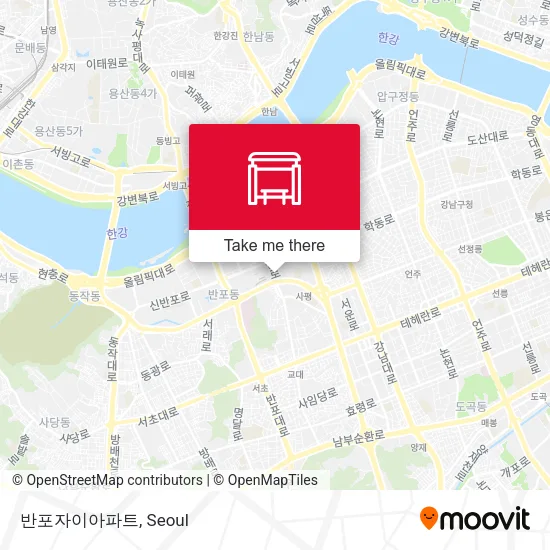 반포자이아파트 map
