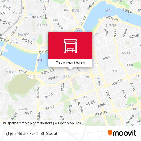 강남고속버스터미널 map