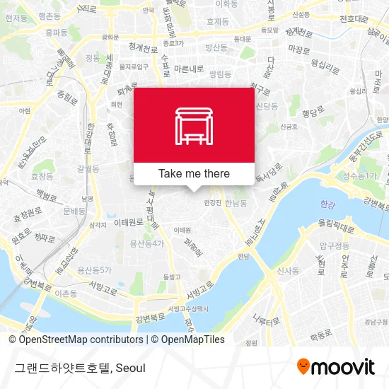 그랜드하얏트호텔 map