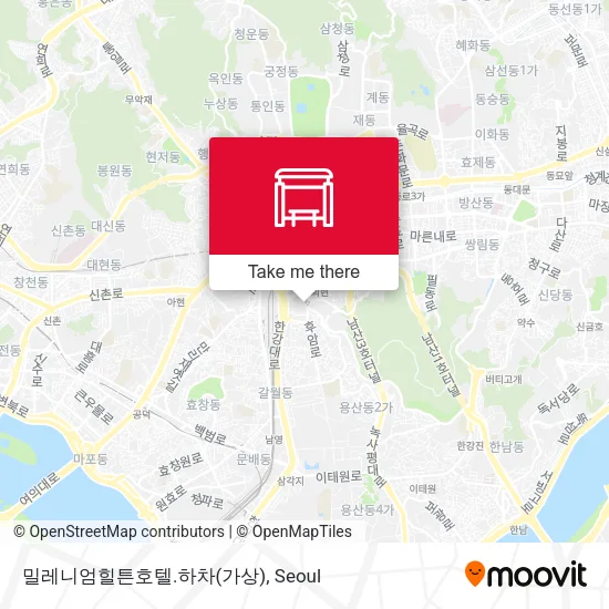 밀레니엄힐튼호텔.하차(가상) map