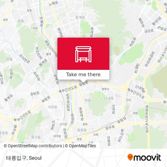 태릉입구 map