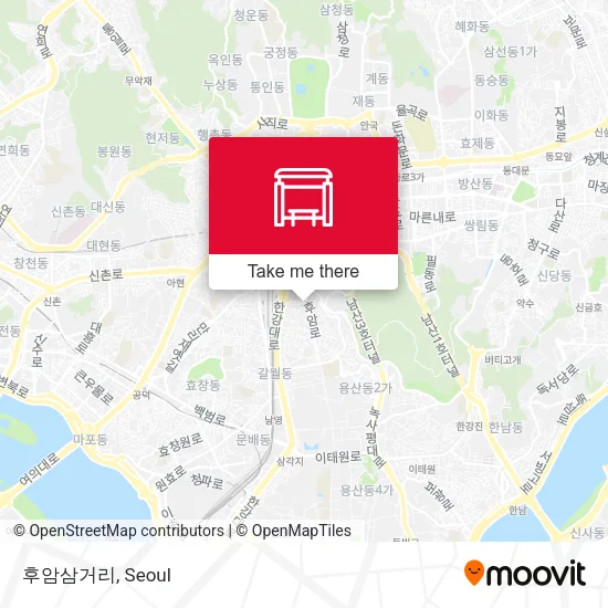 후암삼거리 map
