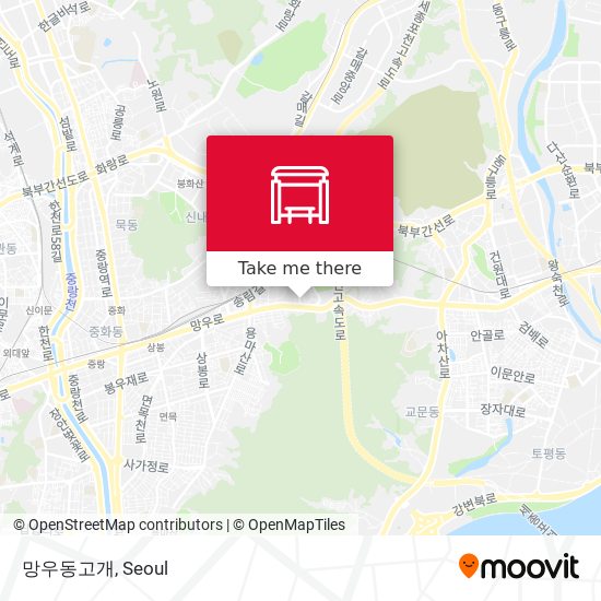망우동고개 map