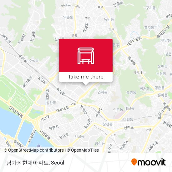 남가좌현대아파트 map