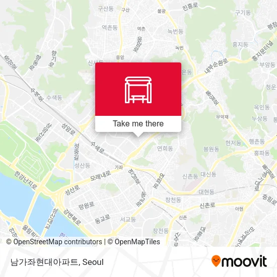 남가좌현대아파트 map