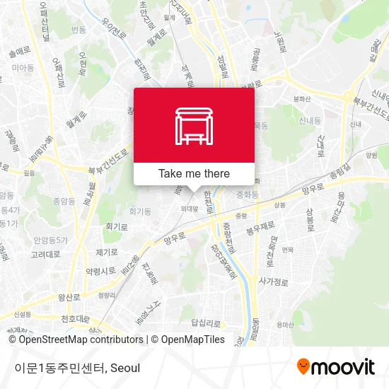 이문1동주민센터 map
