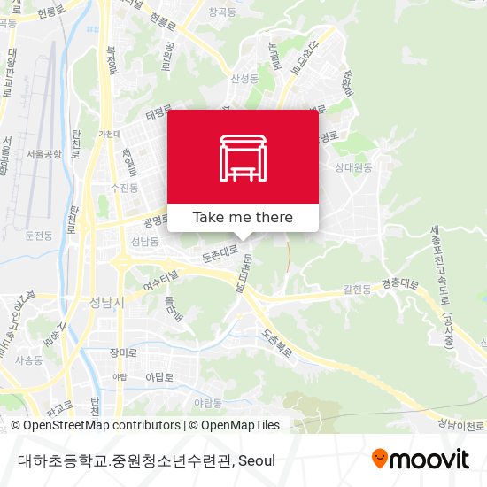 대하초등학교.중원청소년수련관 map