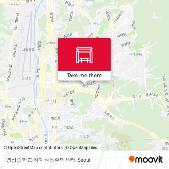 영성중학교.하대원동주민센터 map