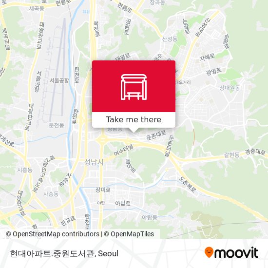 현대아파트.중원도서관 map