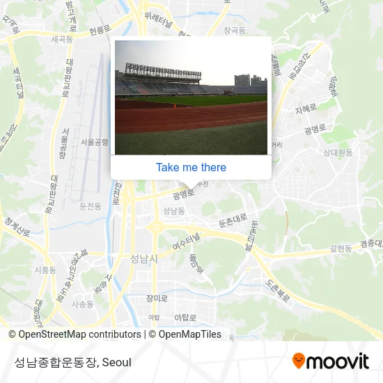 성남종합운동장 map