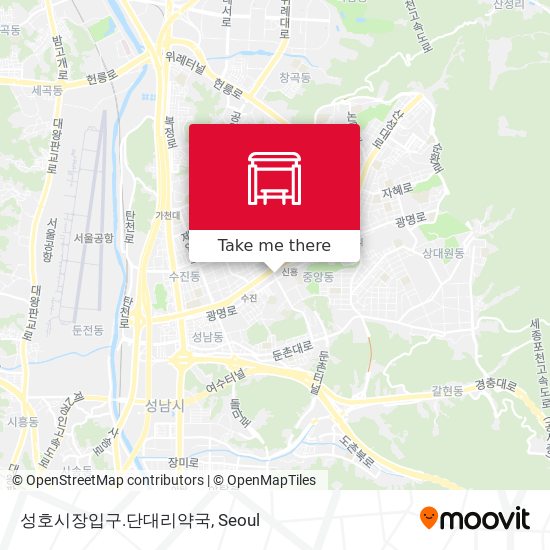 성호시장입구.단대리약국 map