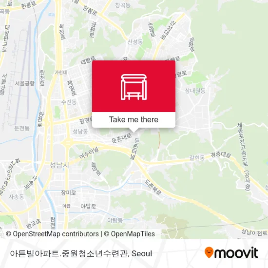 아튼빌아파트.중원청소년수련관 map