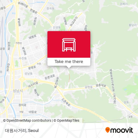 대원사거리 map