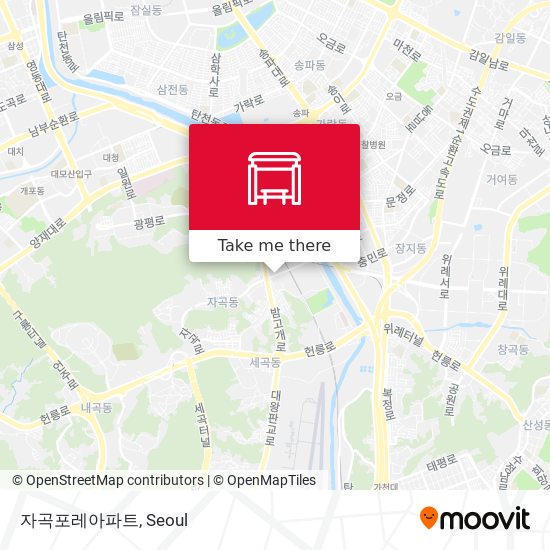 자곡포레아파트 map