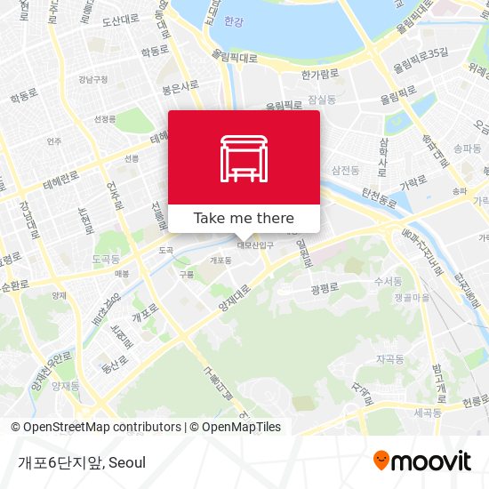 개포6단지앞 map