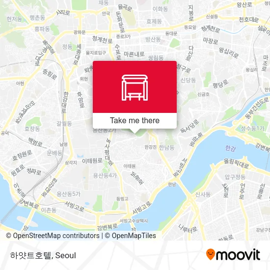 하얏트호텔 map