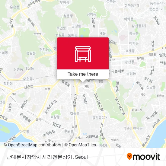 남대문시장악세사리전문상가 map