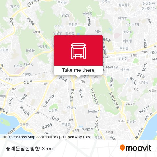 숭례문남산방향 map