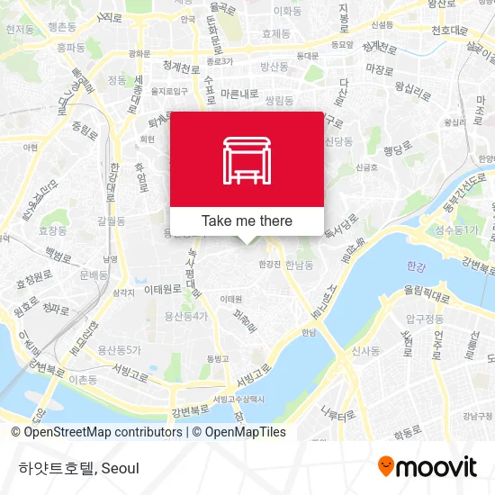 하얏트호텔 map