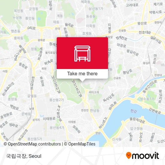 국립극장 map