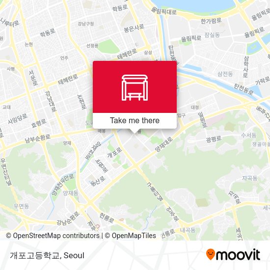 개포고등학교 map