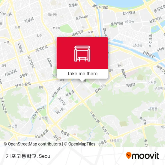 개포고등학교 map
