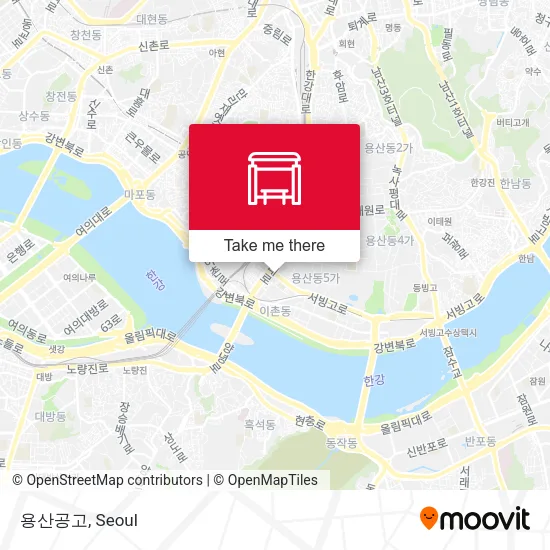 용산공고 map
