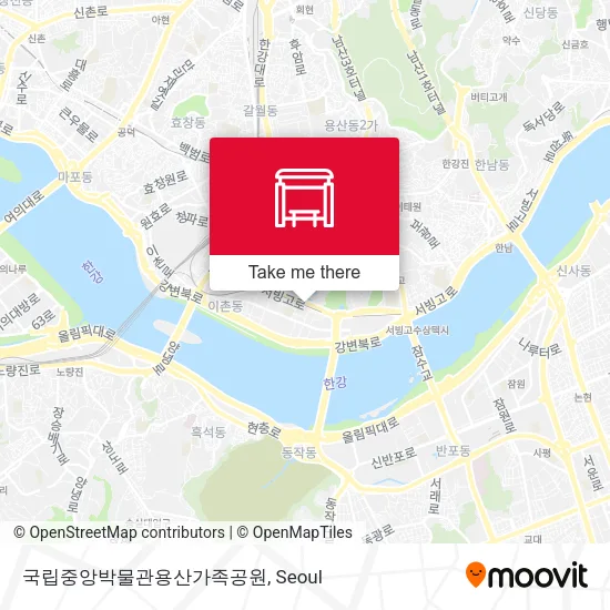 국립중앙박물관용산가족공원 map