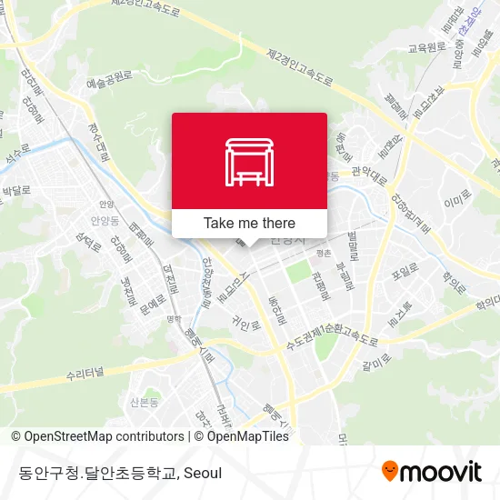 동안구청.달안초등학교 map