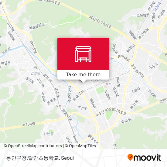 동안구청.달안초등학교 map