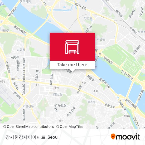 강서한강자이아파트 map