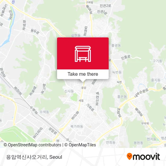 응암역신사오거리 map