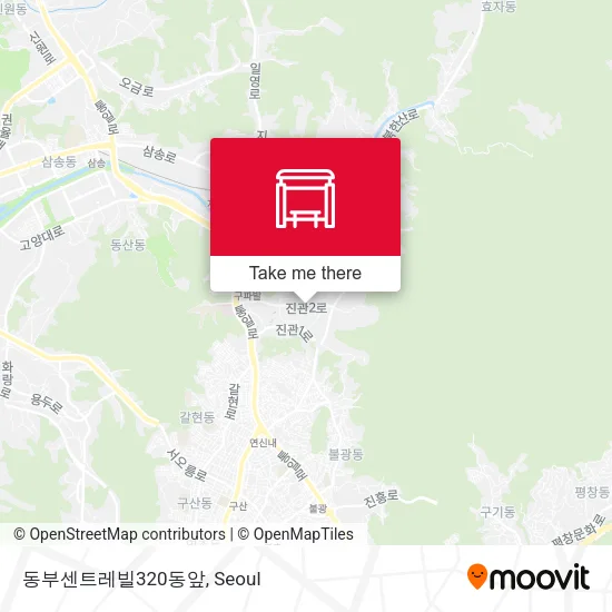 동부센트레빌320동앞 map