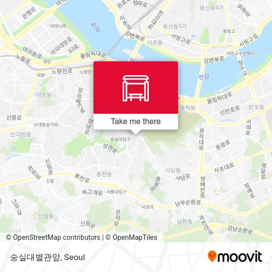 숭실대별관앞 map