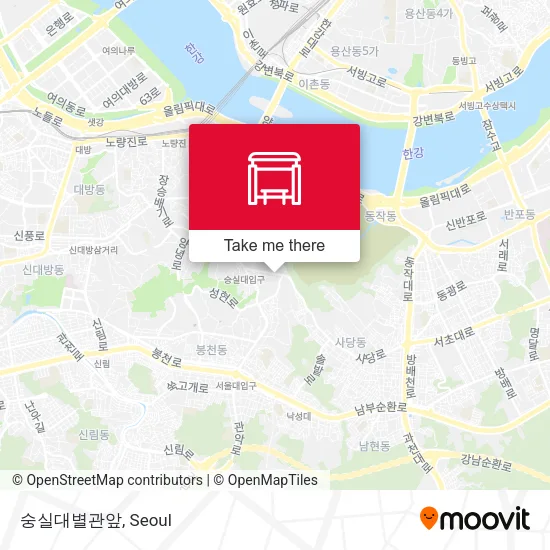 숭실대별관앞 map