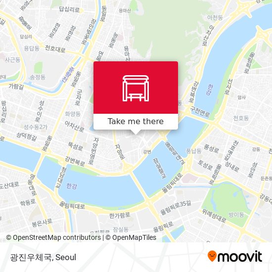 광진우체국 map