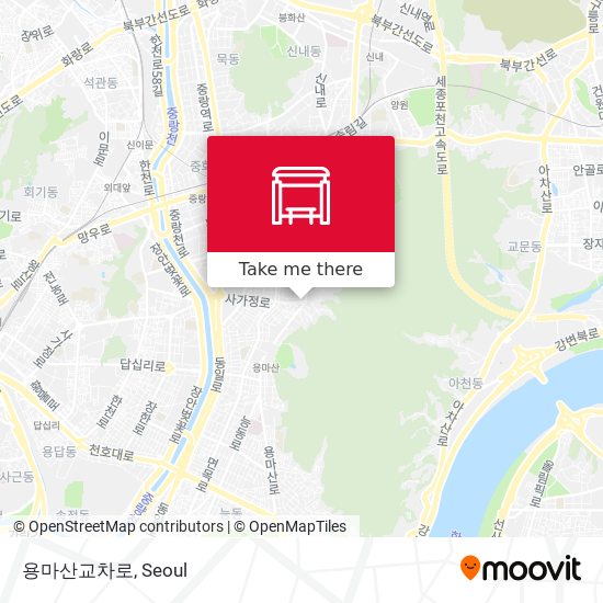 용마산교차로 map