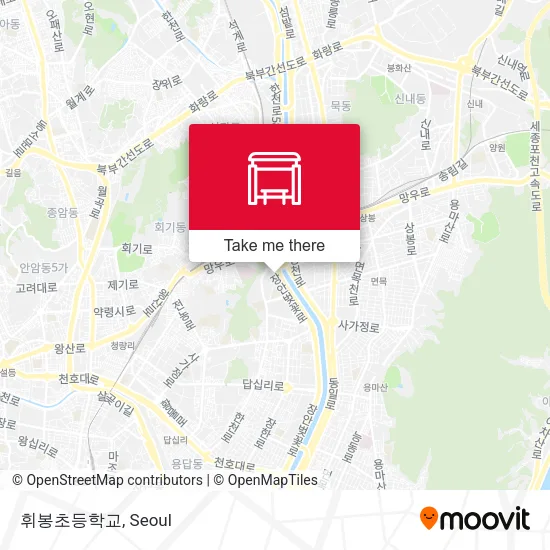 휘봉초등학교 map